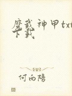 魔武神甲txt下载
