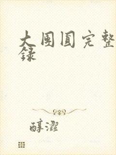 大团圆完整版目录