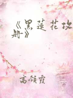 《黑莲花攻略手册》