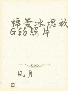 棉签冰块放入PG的照片