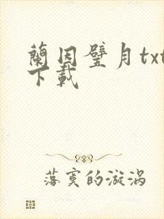 兰因璧月txt下载