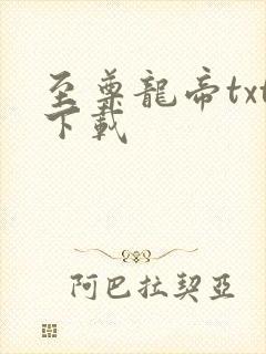 至尊龙帝txt下载
