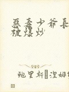 恶毒少爷长大后被爆炒