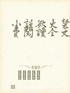 小说欲火焚烧免费阅读全文