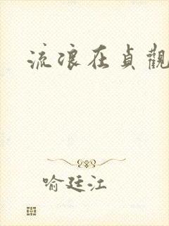 流浪在贞观年间