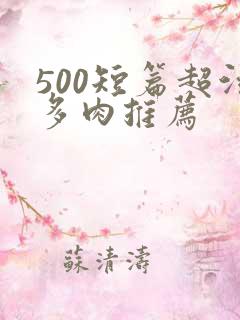 500短篇超污多肉推荐