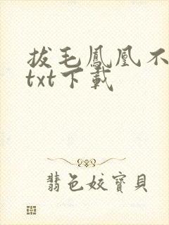 拔毛凤凰不如鸡txt下载