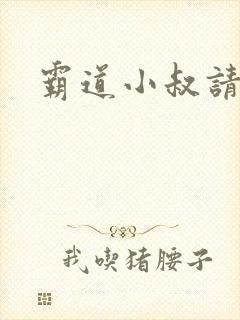 霸道小叔请轻撩