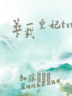 第一皇妃txt下载