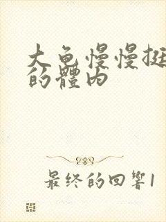 大龟慢慢挺进我的体内