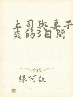 上司与妻子干到爽的3日间