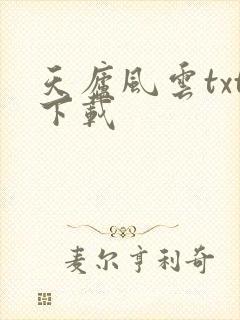 天庐风云txt下载