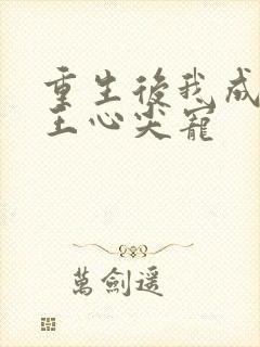 重生后我成了傻王心尖宠