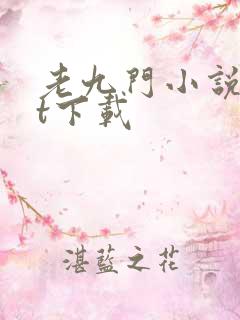 老九门小说txt下载