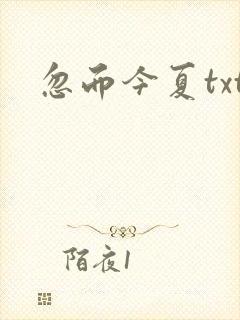 忽而今夏txt