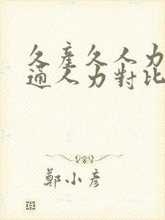 久产久人力与普通人力对比