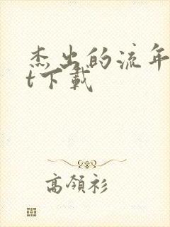 杰出的流年txt下载