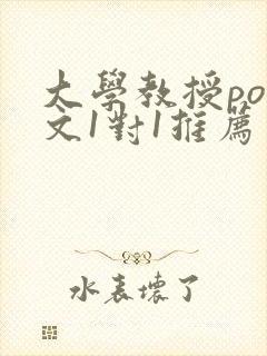 大学教授pop文1对1推荐