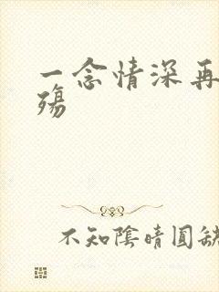 一念情深再念成殇