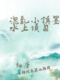 混乱小镇墨池砚水上项目