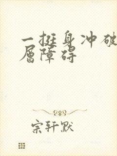 一挺身冲破了那层障碍