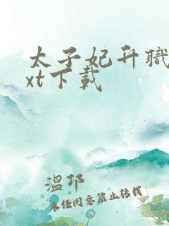 太子妃升职记txt下载