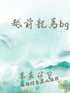 越前龙马bg