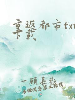 重返都市txt下载