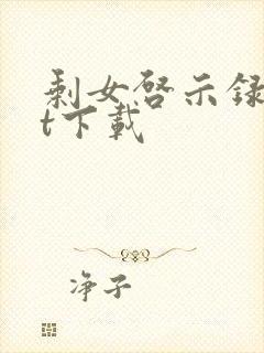 剩女启示录txt下载