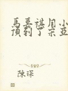 马嘉祺用小小马顶到了宋亚轩