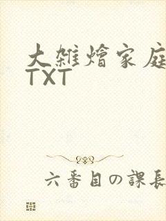 大杂烩家庭小说TXT