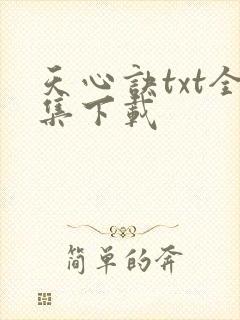 天心诀txt全集下载