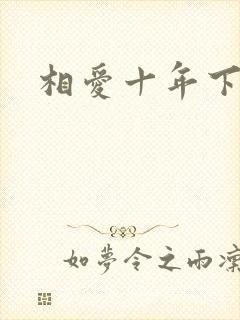 相爱十年下载