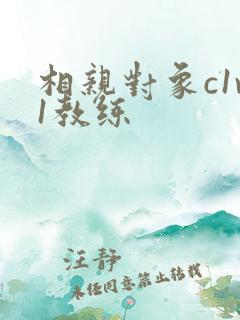 相亲对象c1v1教练