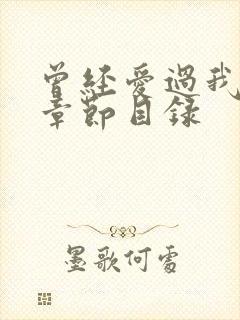 曾经爱过我刘念章节目录