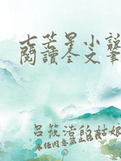 七芒星小说免费阅读全文笔趣阁