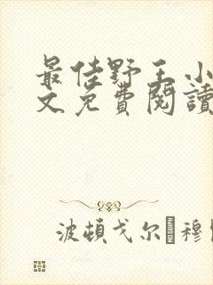 最佳野王小说全文免费阅读无弹窗