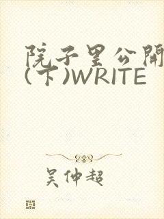院子里公开惩戒(下)WRITE