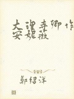 大理寺卿作者:安妮薇