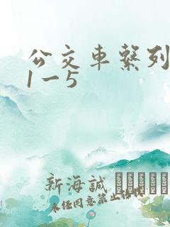 公交车系列合集1一5