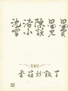 沈浩陈思思秦菲雪小说免费阅读笔下载