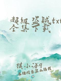 超级盗贼txt全集下载