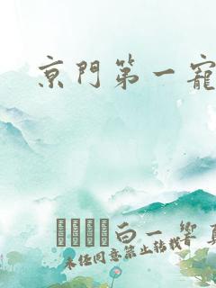 京门第一宠