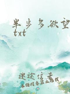 半步多欲望传说 txt