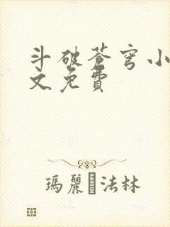 斗破苍穹小说全文免费