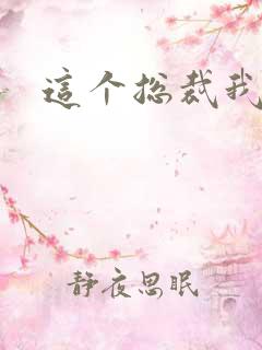 这个总裁我要了