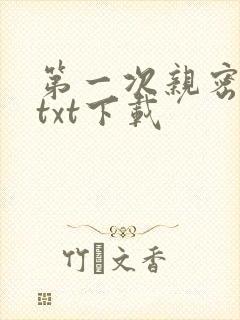 第一次亲密接触txt下载