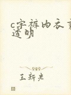 c字裤内衣秀全透明