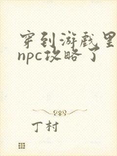 穿到游戏里面被npc攻略了