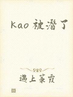 kao 被潜了